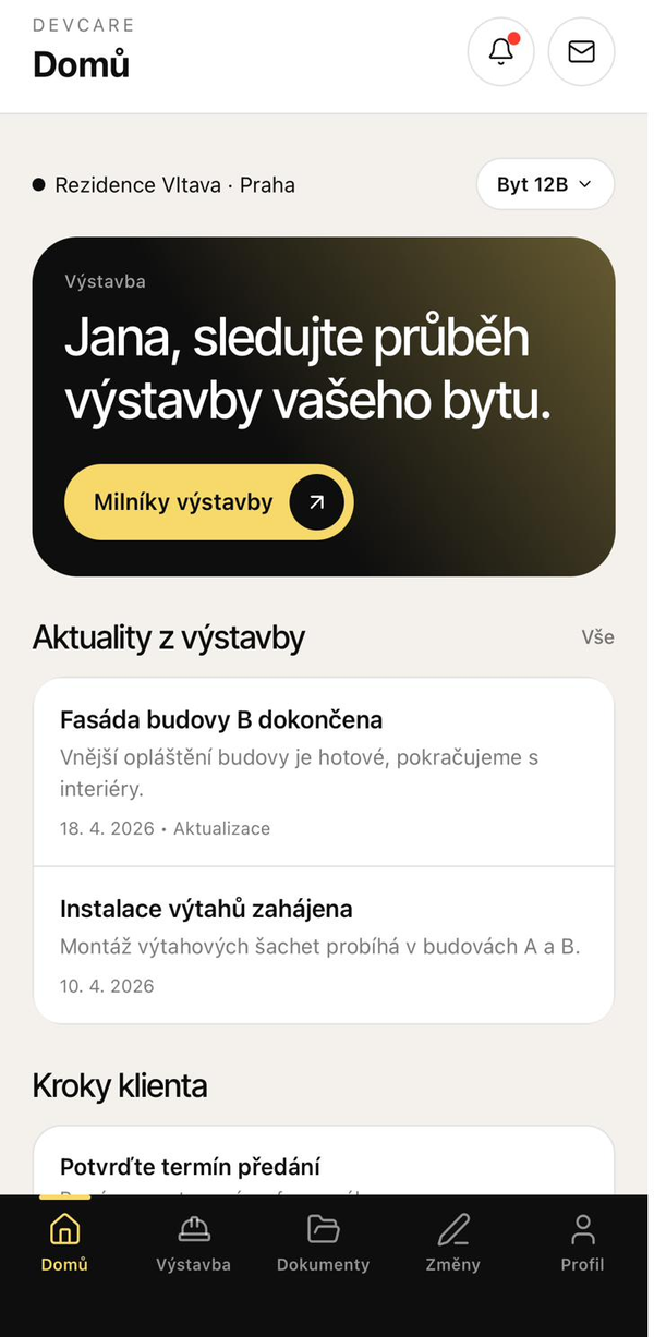 Rezervace — přehled projektu